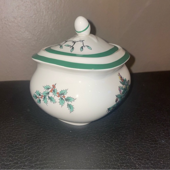 Spode Christmas Tree Sugar and Creamer Set - Picture 3 of 9